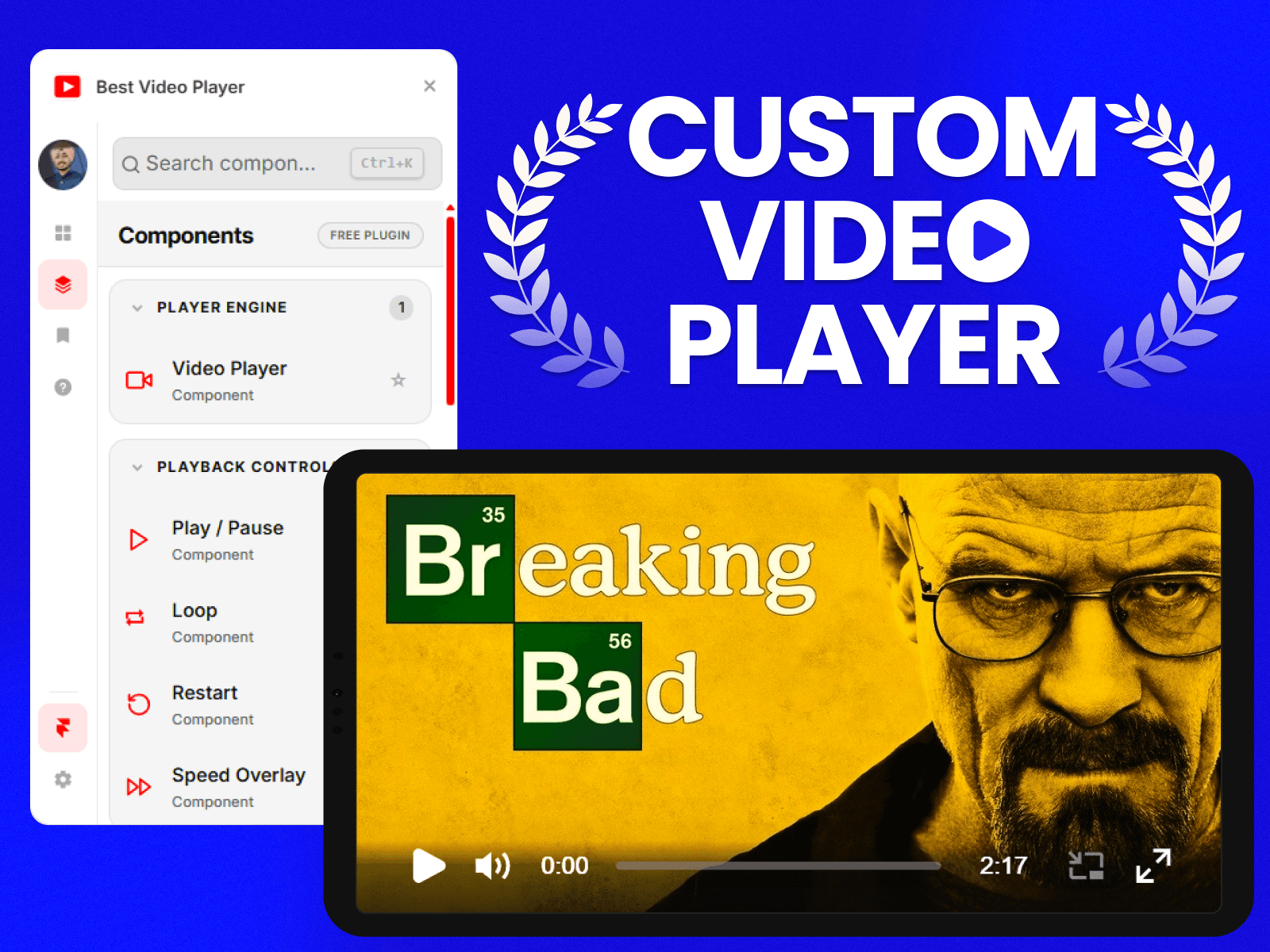 Best Video Player · Free Custom Video Player Framer