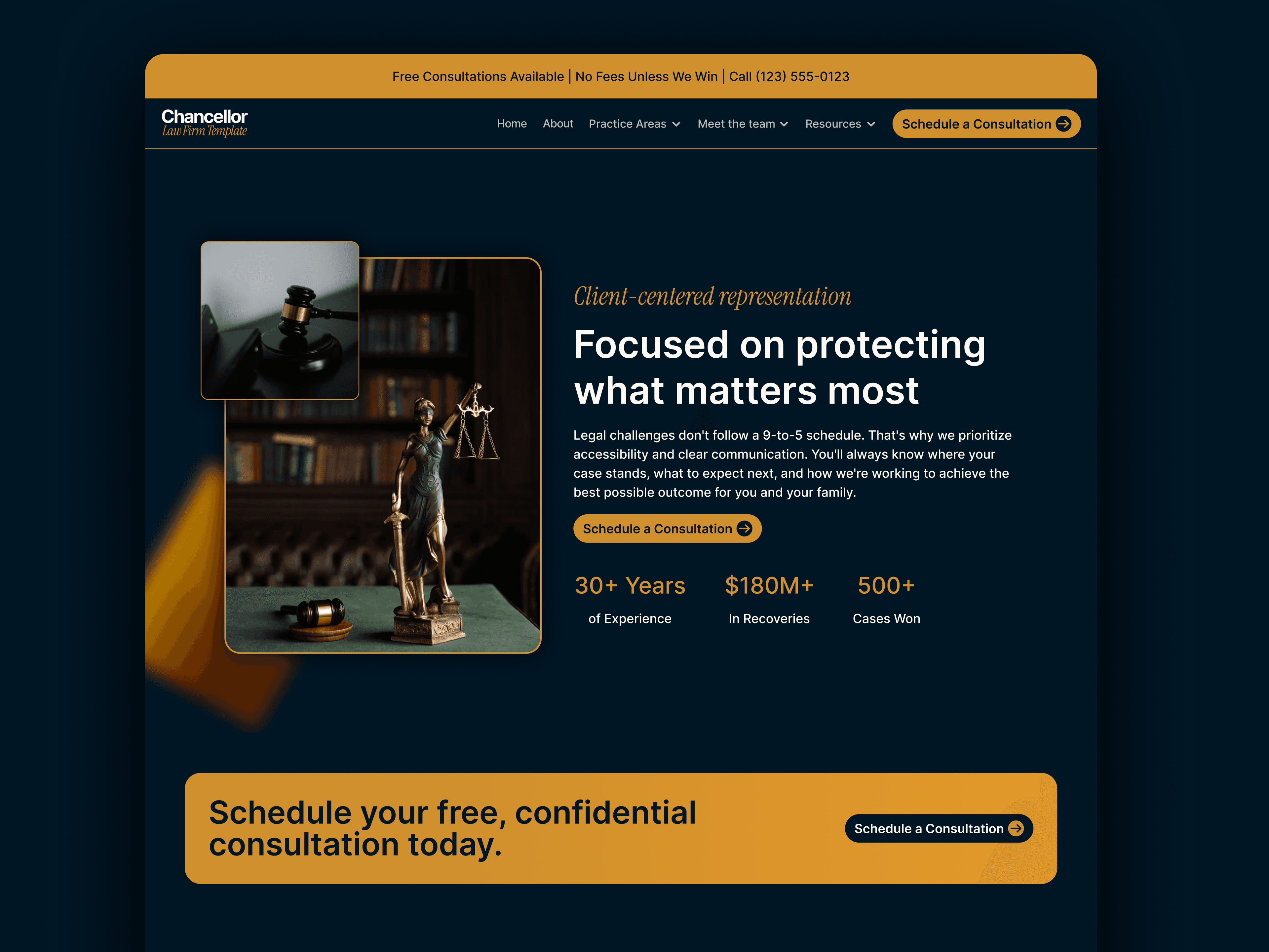 Chancellor · Law firm website that wins clients preview 4